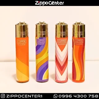 فندک کلیپر مدل Warm pattern مجموعه ۴ عددی